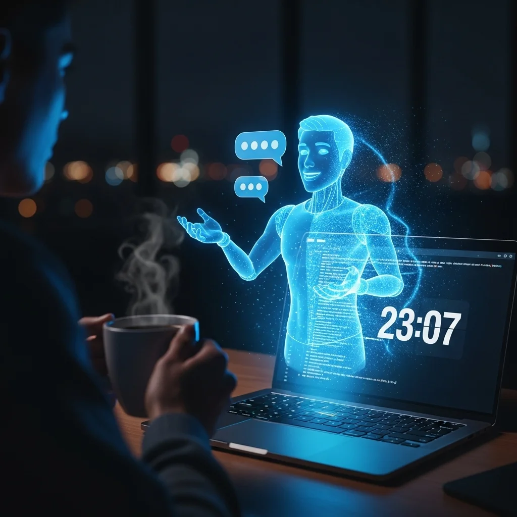 AI chatbot: de digitale collega die nooit pauze neemt.