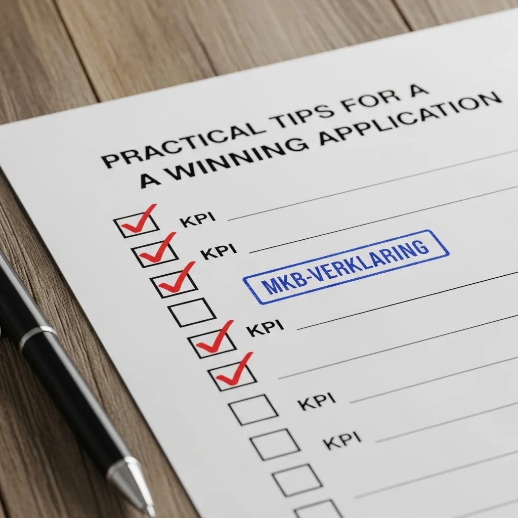 Praktische tips voor een winnende aanvraag.