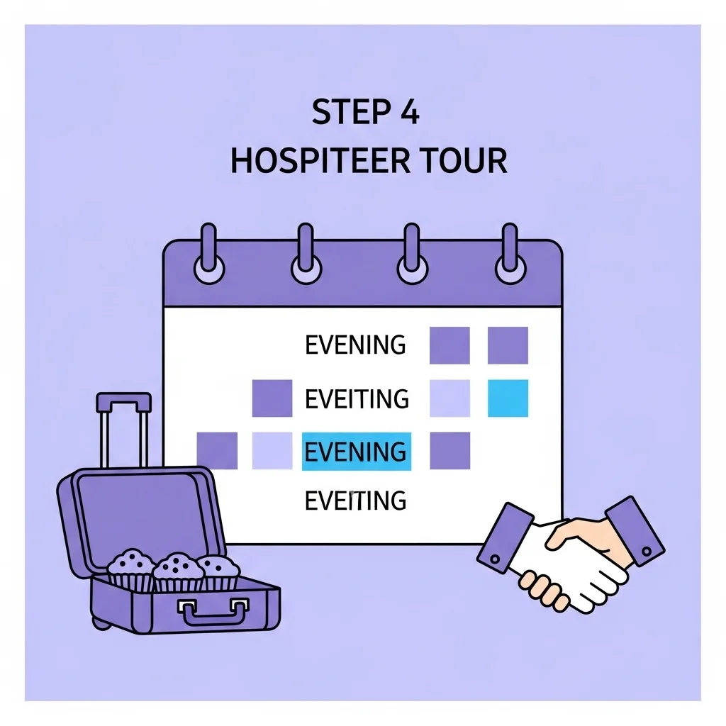 Stap 4: Ga op hospiteertour