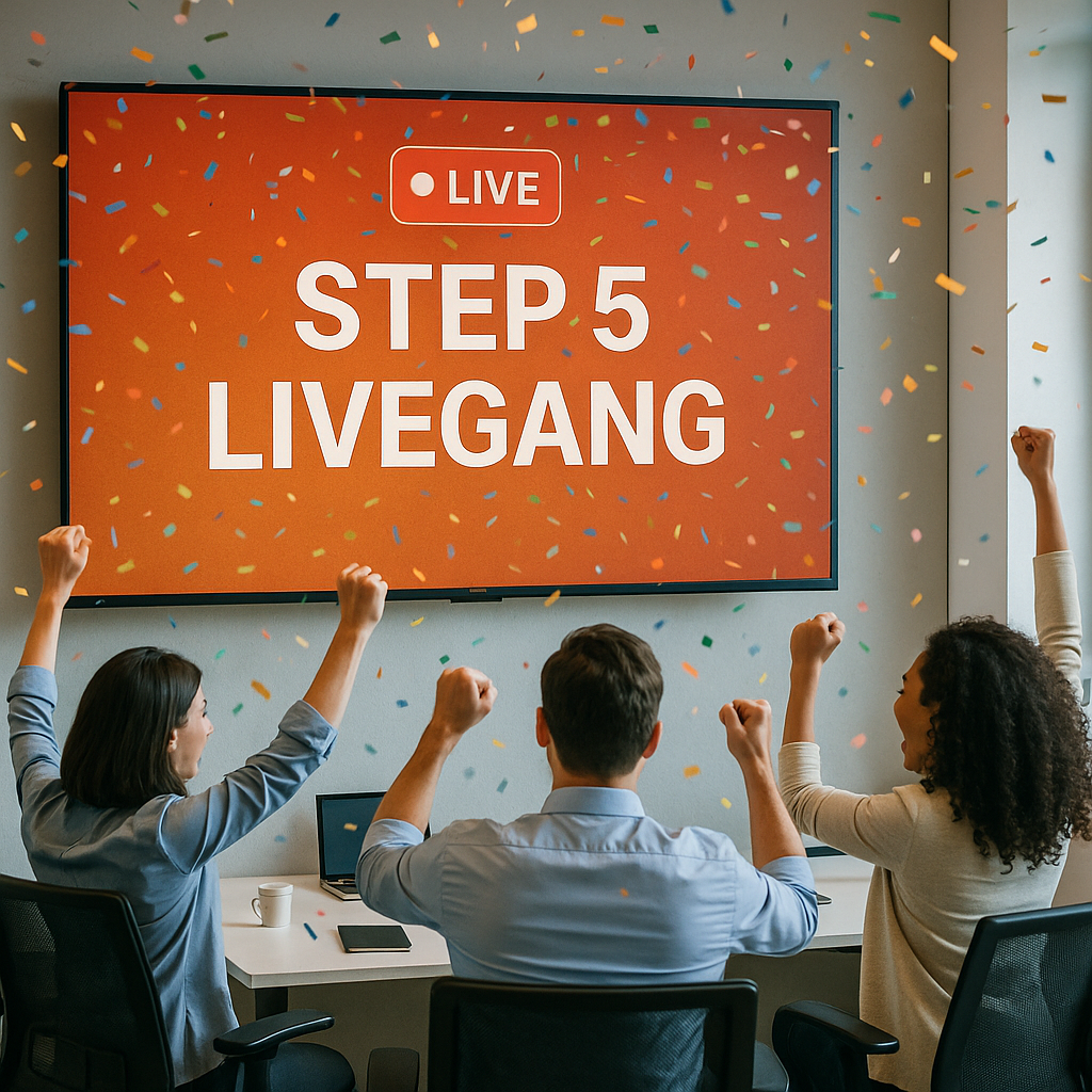 Stap 5: Implementatie, Training & Livegang