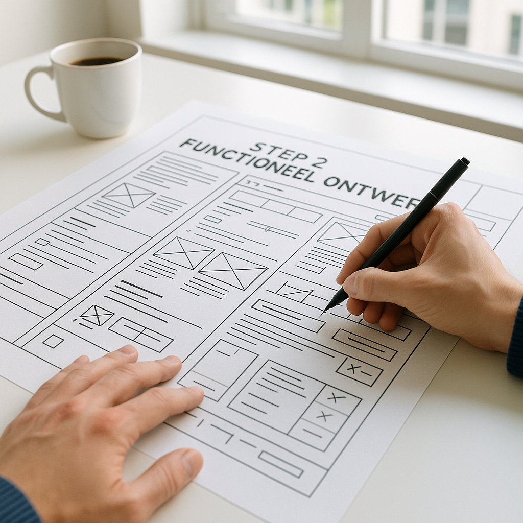 Stap 2: De Diepte-analyse & Functioneel Ontwerp