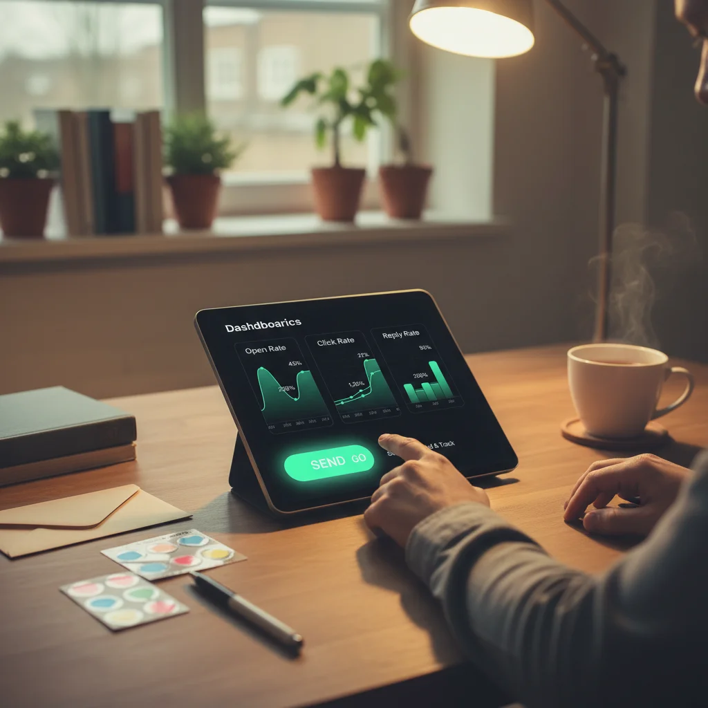 Stap 7 – Verzenden & volgen.