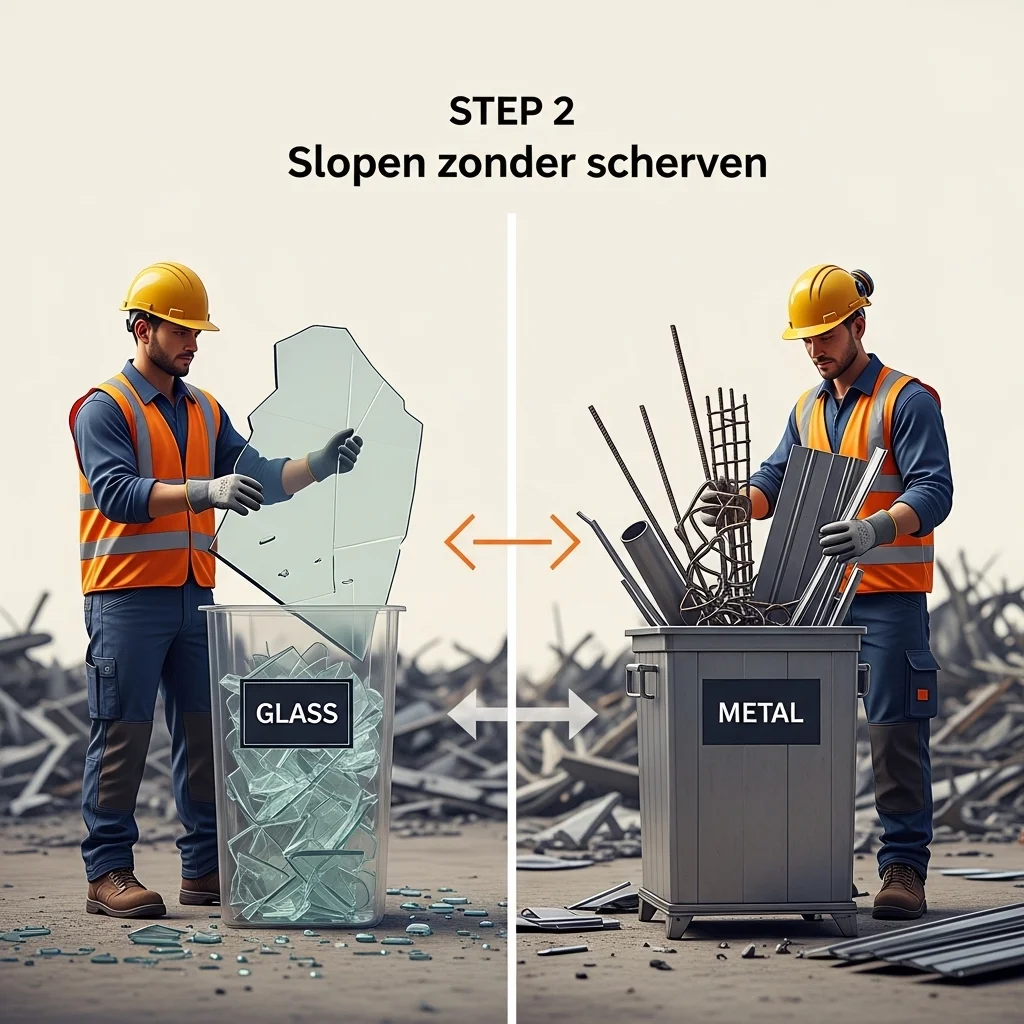 Stap 2 – Slopen zonder scherven