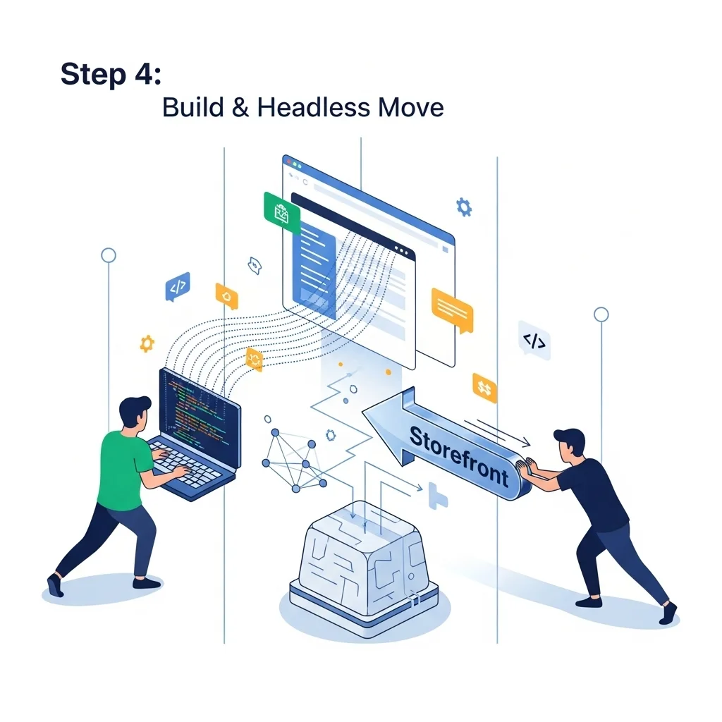Stap 4 — bouw en headless stap