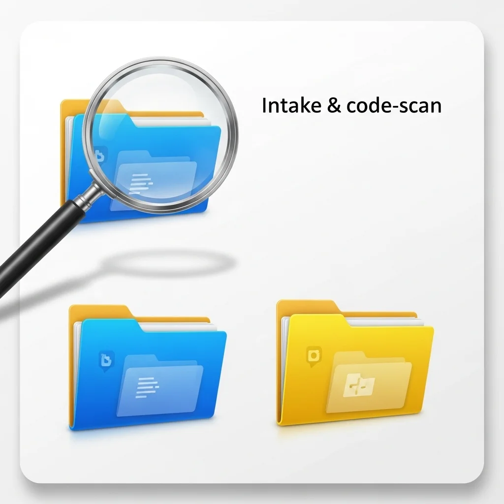 Stap 1 – Intake & code-scan