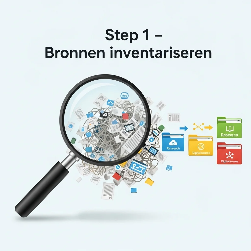 Stap 1: Inventarisatie van je kennisbronnen