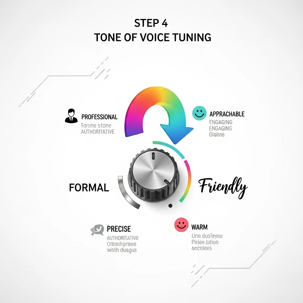 Stap 4: Tone of voice finetunen