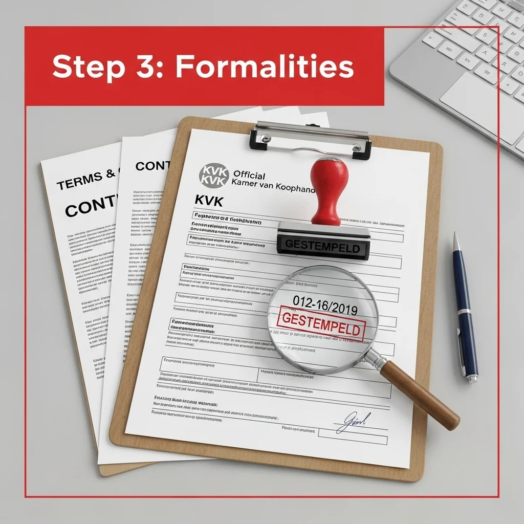 Stap 3 – Fix de formele kant