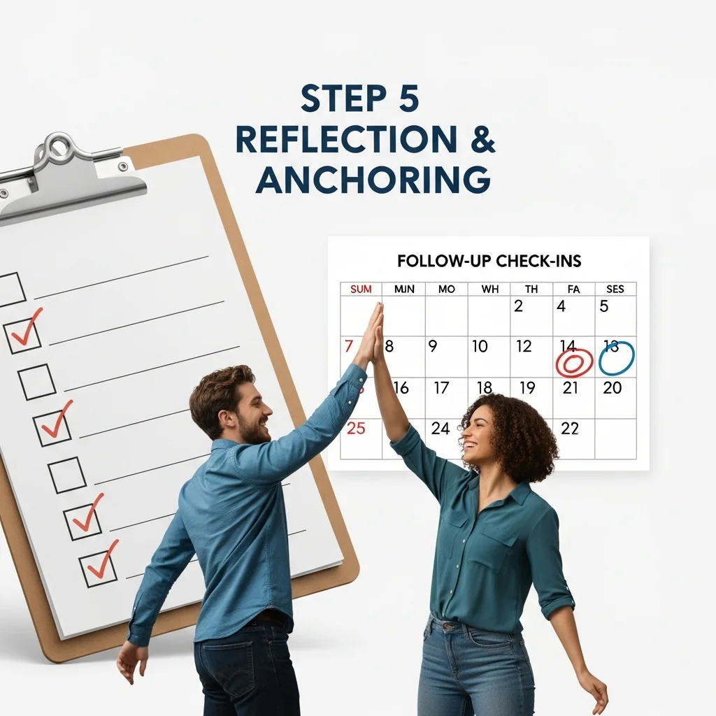 Stap 5: Reflectie en borging