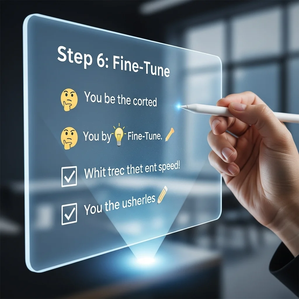 Stap 6 – Fine-tune.