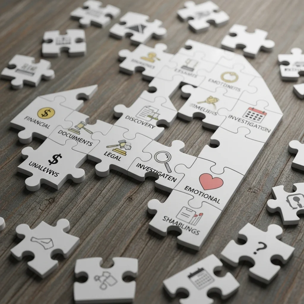 Soms lijkt de afwikkeling nalatenschap op het uit elkaar halen van een ingewikkelde legpuzzel waar niemand de deksel van heeft.