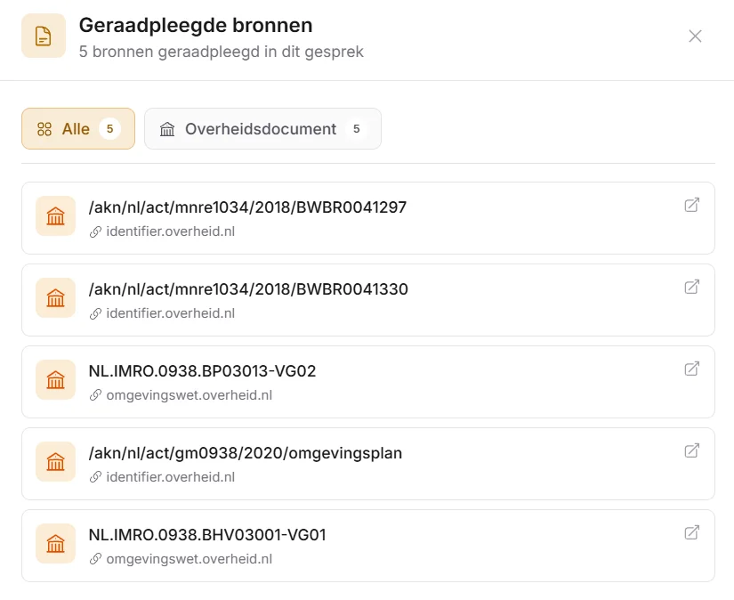 Stap 1: koppel de bronnen die er al zijn.